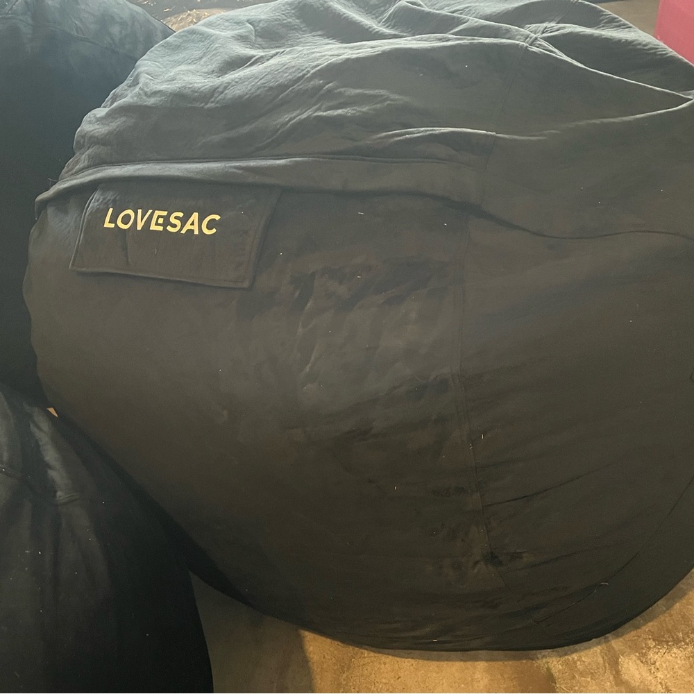 Lovesac “MovieSac” with Obsidian Phur Cover Included EBUC!! (BARELY) ..